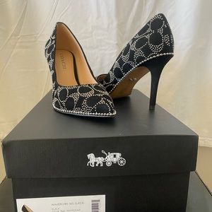 Coach Waverly85 Sig Suede Black US 6.5 B. Used only once.